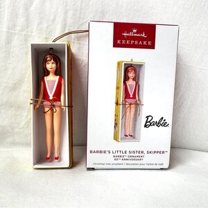 NEW 2024 HALLMARK KEEPSAKE BARBIE'S LITTLE SISTER SKIPPER 2024 60TH ANNIVERSARY